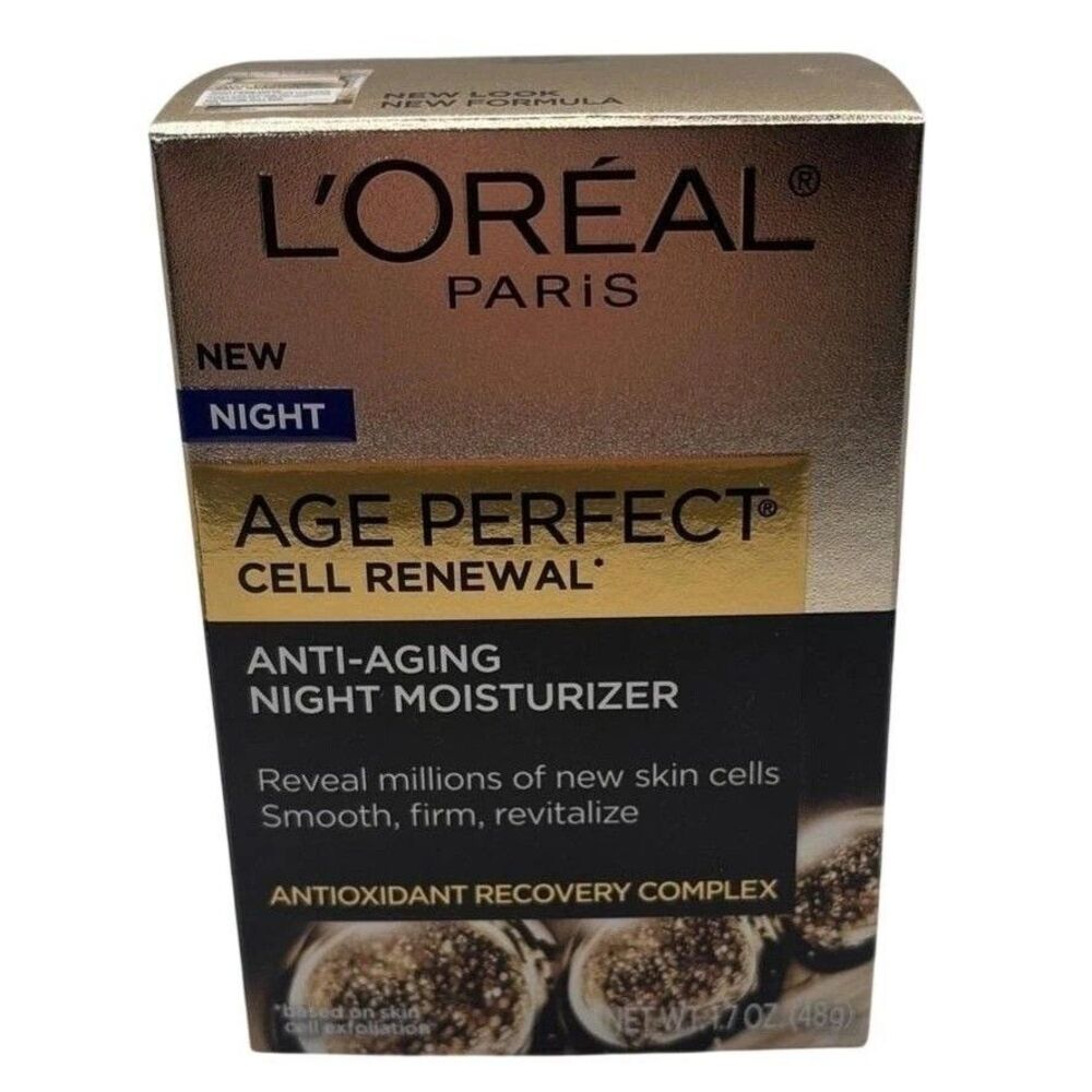 L'Oreal Age Perfect Cell Renewal Anti-Aging NIGHT Moisturizer 1.7 oz NEW NWB